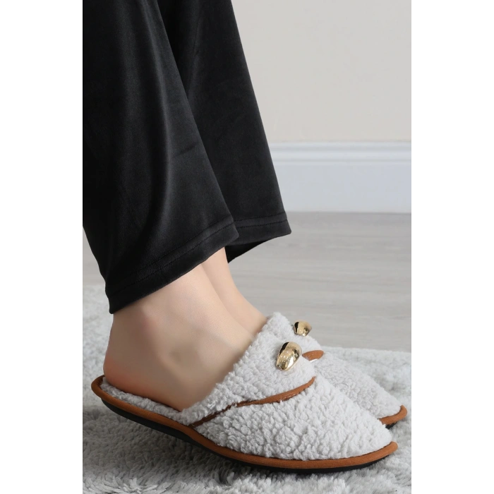 Teddy Ev Terliği Gri - 1760.1846.