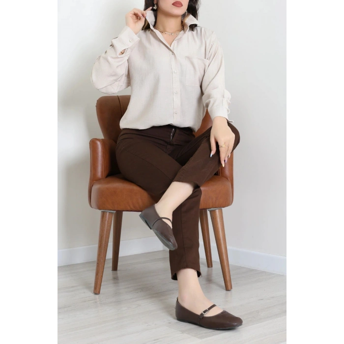 Tek Cep Salaş Gömlek Taş - 7932.1437.