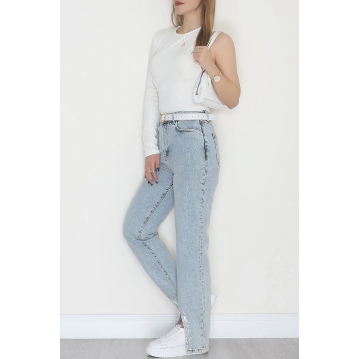 Tek Kollu Sırt Detay Bodysuıt Krem - 71518.444.