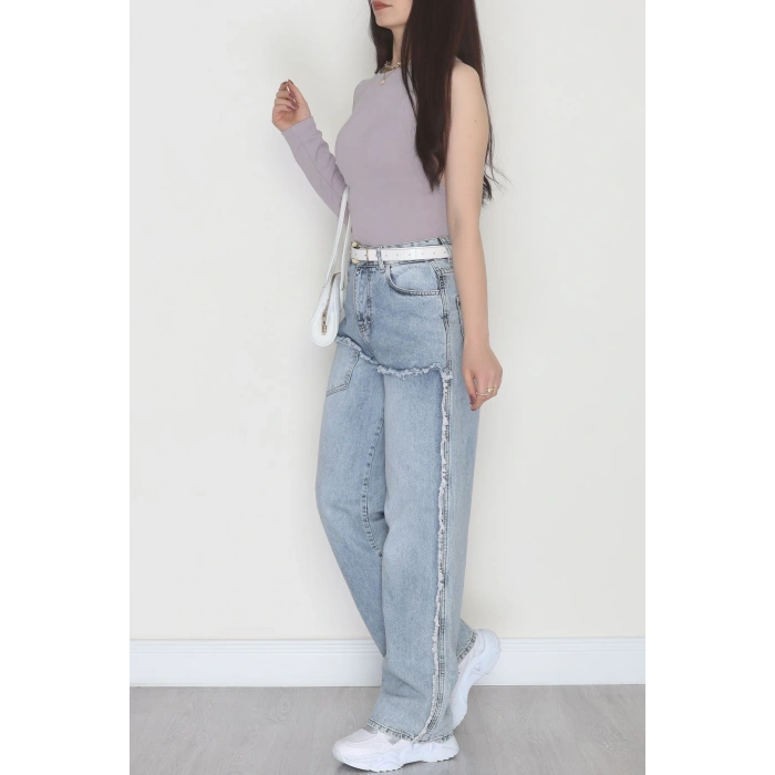 Tek Kollu Sırt Detay Bodysuıt Mermerlila - 71518.444.