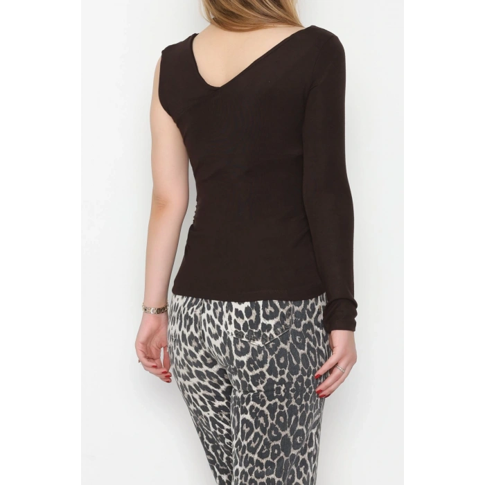 Tek Omuz Bluz Kahve - 1006.2119.