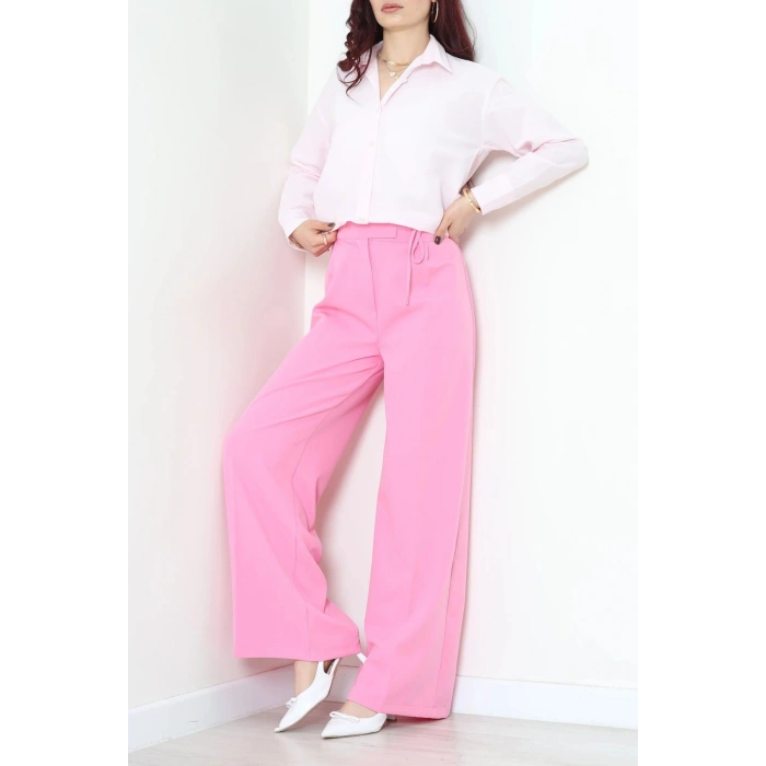 Terikoton Oversize Gömlek Tozpembe - 30829.2111.
