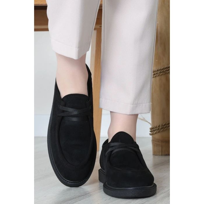 Termo Taban Bağcıklı Ayakkabı Süetsiyah - 31651.1846.