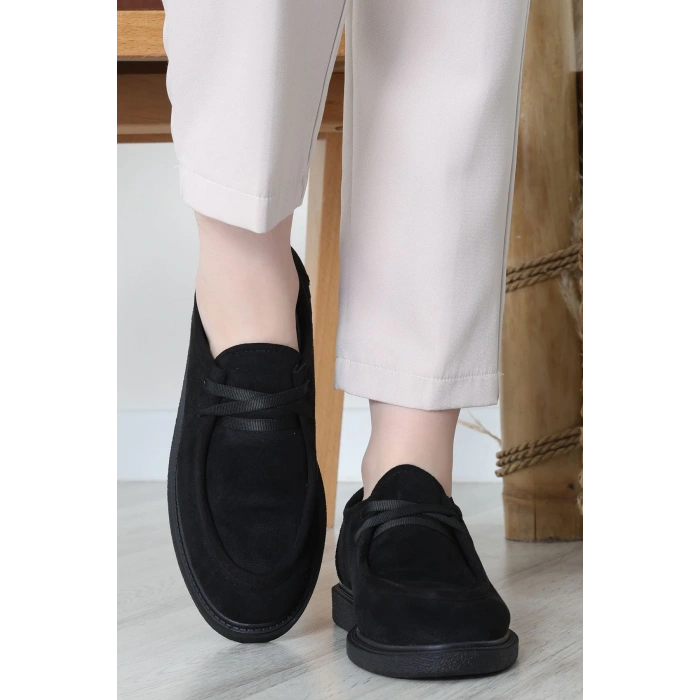 Termo Taban Bağcıklı Ayakkabı Süetsiyah - 31651.1846.