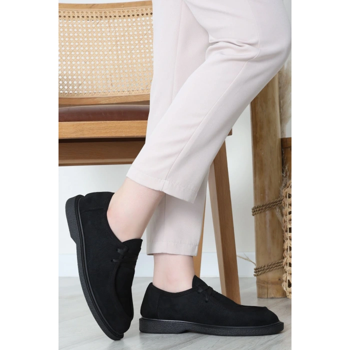 Termo Taban Bağcıklı Ayakkabı Süetsiyah - 31651.1846.