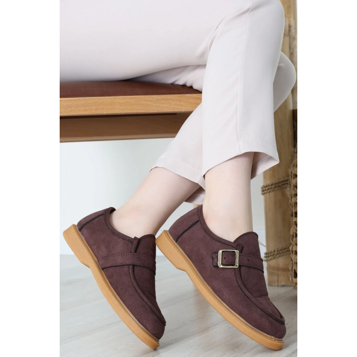 Termo Taban Tokalı Ayakkabı Süetkahve - 31652.1846.