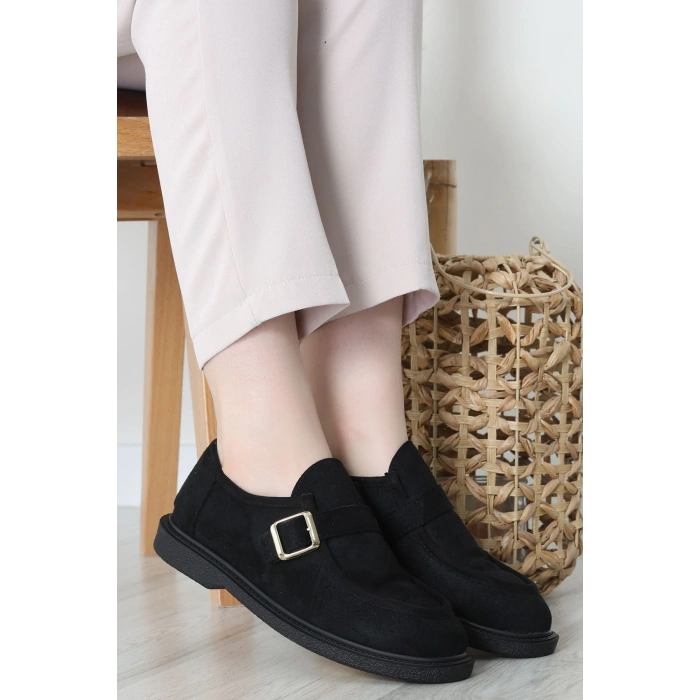 Termo Taban Tokalı Ayakkabı Süetsiyah - 31652.1846.