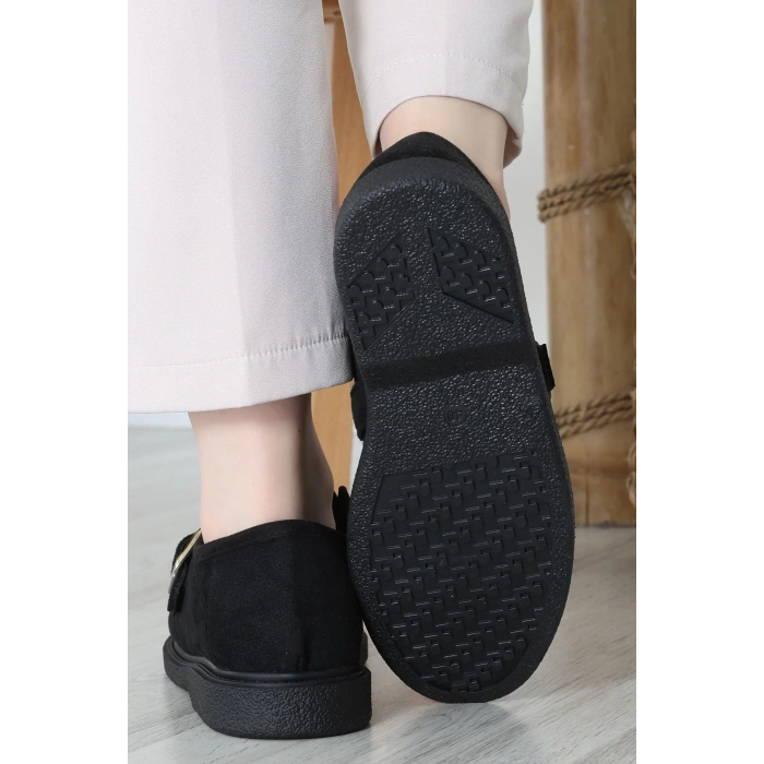 Termo Taban Tokalı Ayakkabı Süetsiyah - 31652.1846.