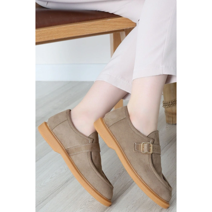 Termo Taban Tokalı Ayakkabı Süetvizon - 31652.1846.