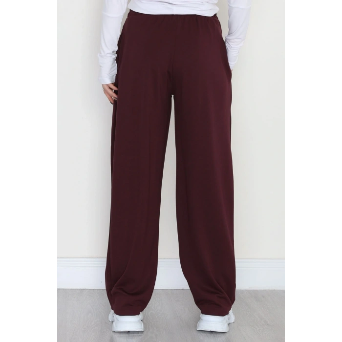 Ters Pileli Oysho Pantolon Mürdüm - 4082.1247.