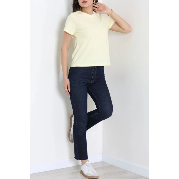 Tişört Sarı - 8175.1437.