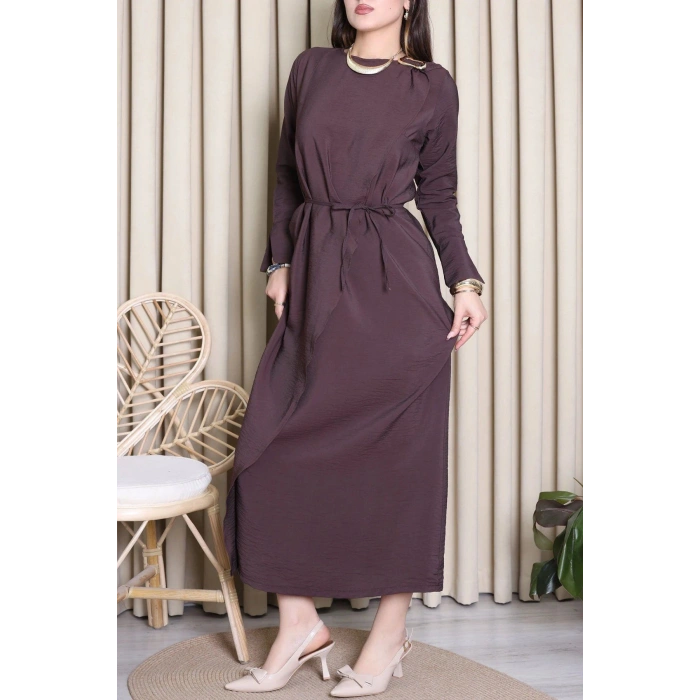 Toka Detay Elbise Kahve - 41601.2152.