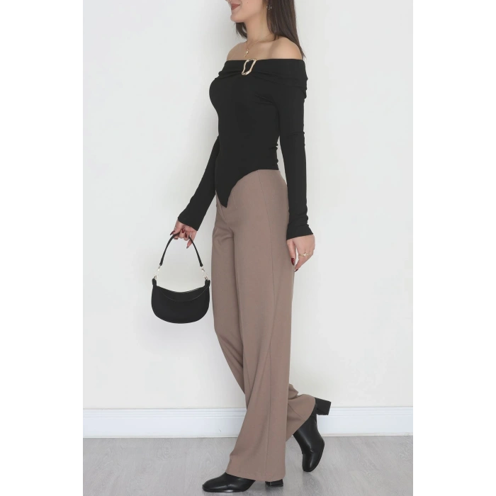 Toka Detaylı Bluz Siyah - 4135.1748.