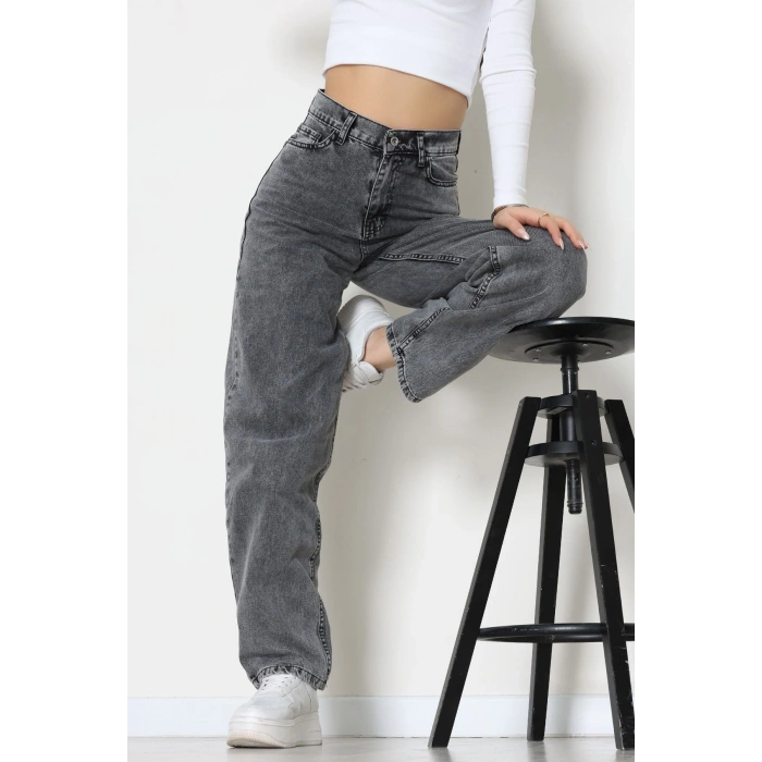 Tokalı Baggy Kot Pantolon Açıkfüme - 31558.2088.
