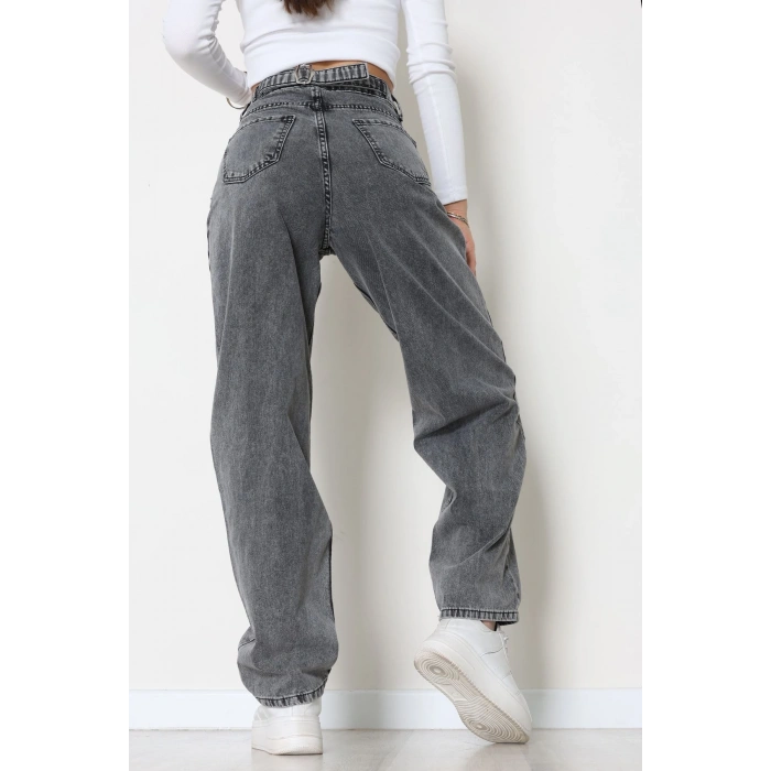 Tokalı Baggy Kot Pantolon Açıkfüme - 31558.2088.