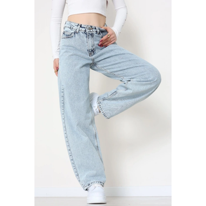 Tokalı Baggy Kot Pantolon Karyıkama - 31581.1184.