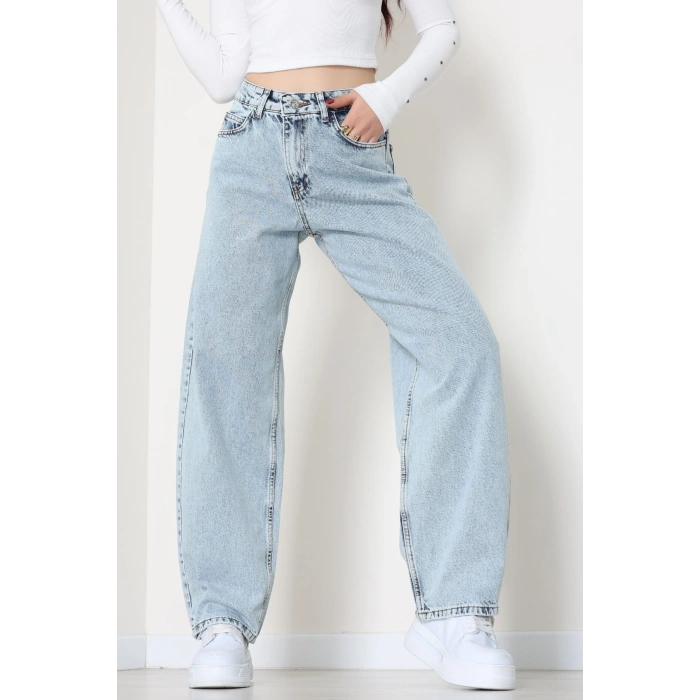 Tokalı Baggy Kot Pantolon Karyıkama - 31581.1184.