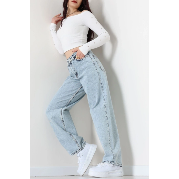 Tokalı Baggy Kot Pantolon Karyıkama - 31581.1184.