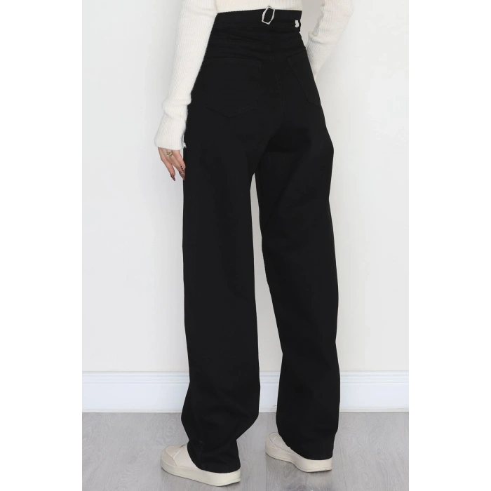 Tokalı Baggy Kot Pantolon Siyah - 31558.2088.