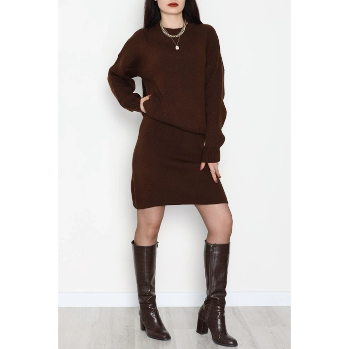 Triko Etekli Takım Acıkahve - 51108.1765.