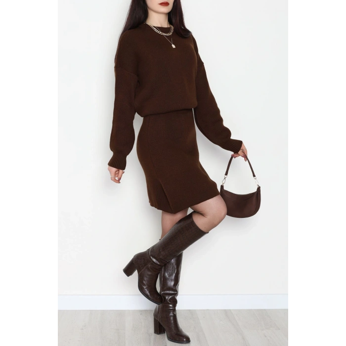 Triko Etekli Takım Acıkahve - 51108.1765.