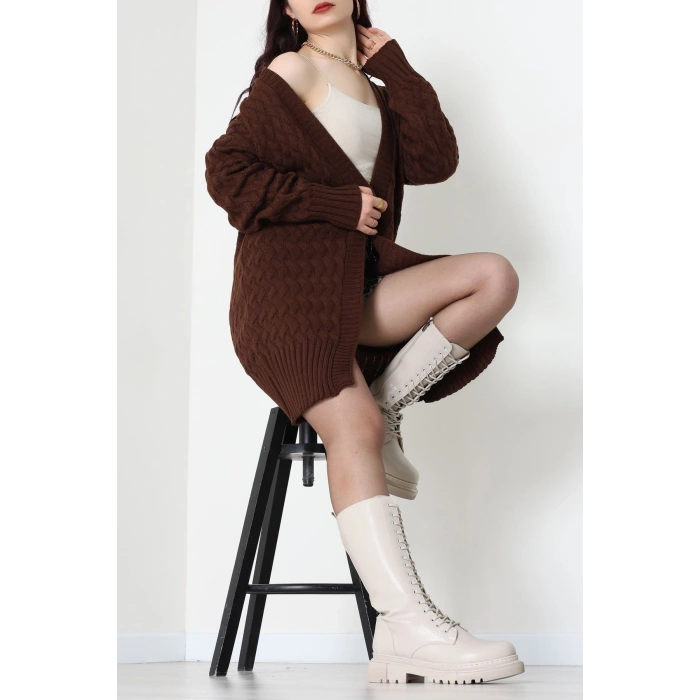 Triko Hırka Kahve - 370.1577.