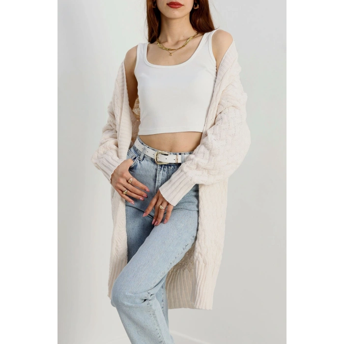 Triko Hırka Latte - 370.1577.