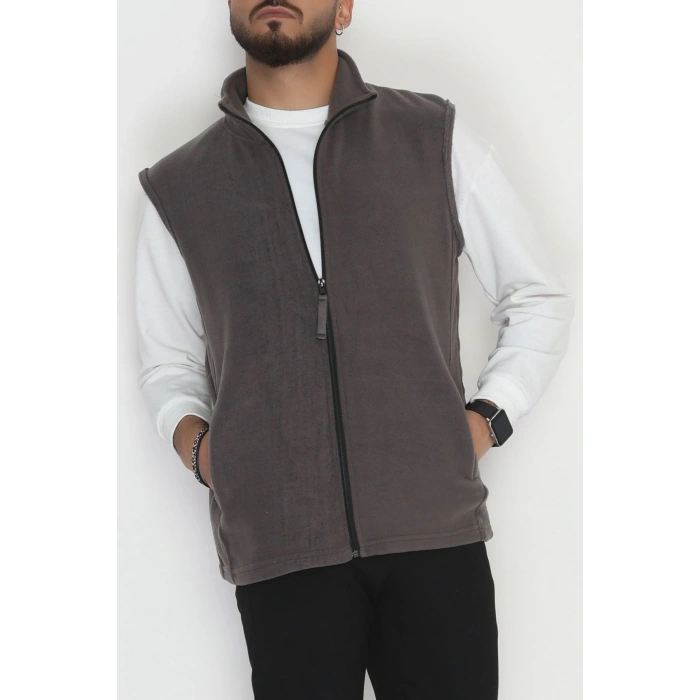 Tüylenmeyen Erkek Polar Yelek Antrasit - 42599.1937.