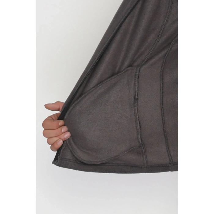 Tüylenmeyen Erkek Polar Yelek Antrasit - 42599.1937.