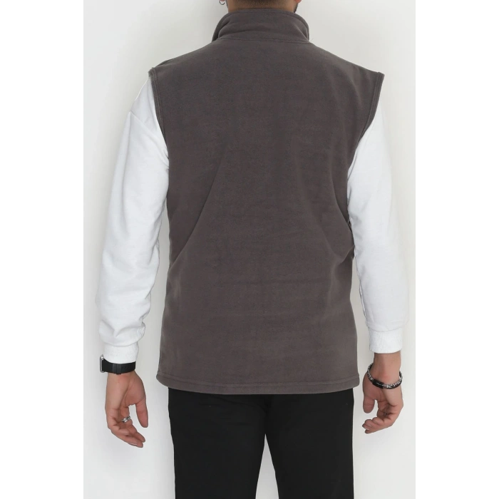 Tüylenmeyen Erkek Polar Yelek Antrasit - 42599.1937.