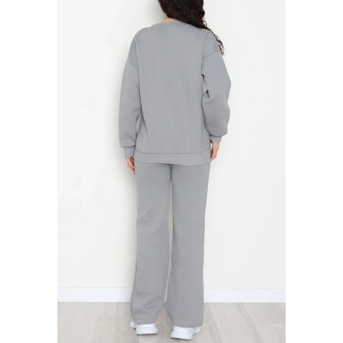 Üç İplik Eşofman Takımı Füme - 70779.1878.