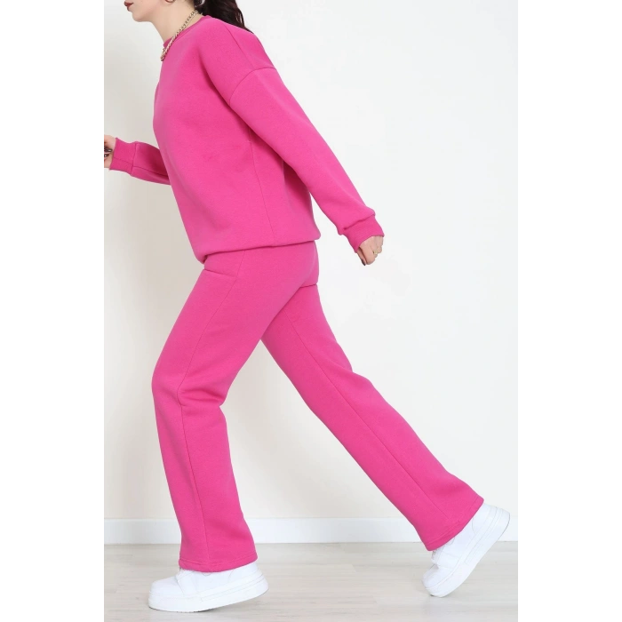 Üç İplik Eşofman Takımı Fuşya - 70779.1878.