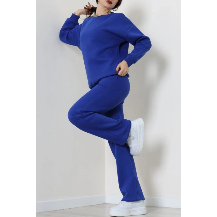 Üç İplik Eşofman Takımı Saks - 70779.1878.