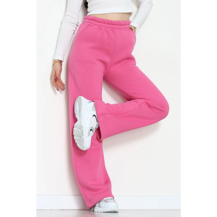 Üç İplik Palazzo Eşofman Altı Fuşya - 20970.1878.