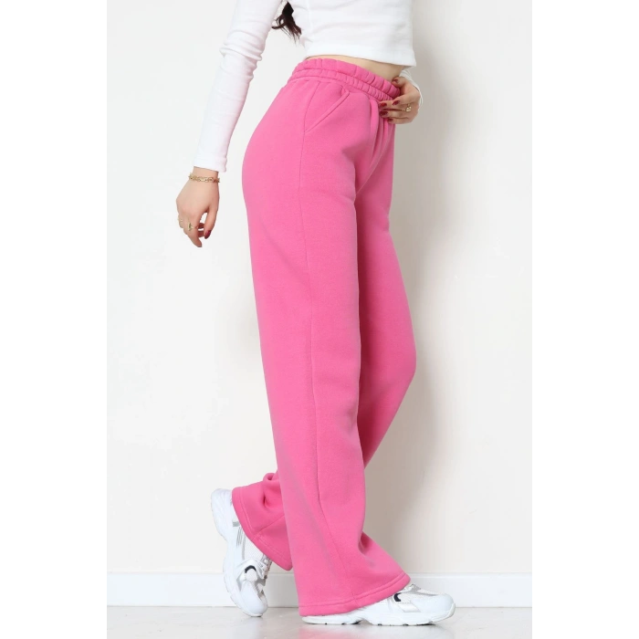 Üç İplik Palazzo Eşofman Altı Fuşya - 20970.1878.