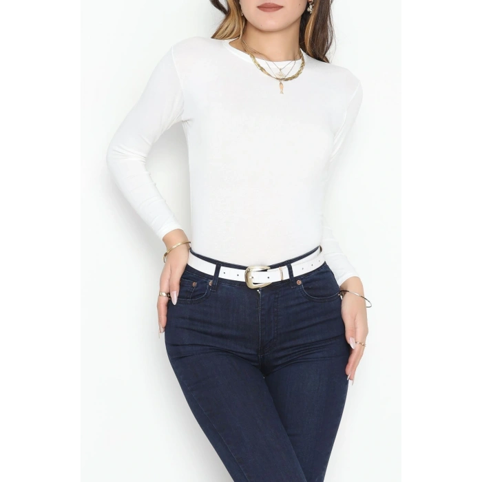 Uzun Kol Body Kırıkbeyaz - 3605.1783.