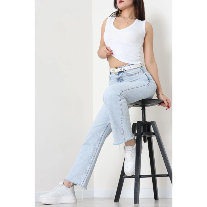 V Yaka Ribana Atlet Beyaz - 21899.200.