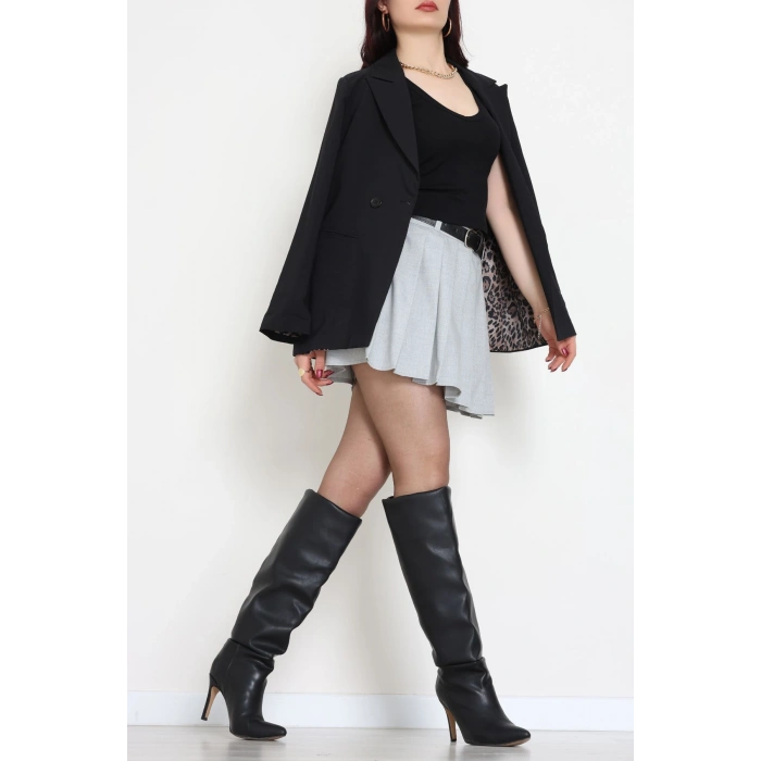 V Yaka Ribana Atlet Siyah - 21899.200.