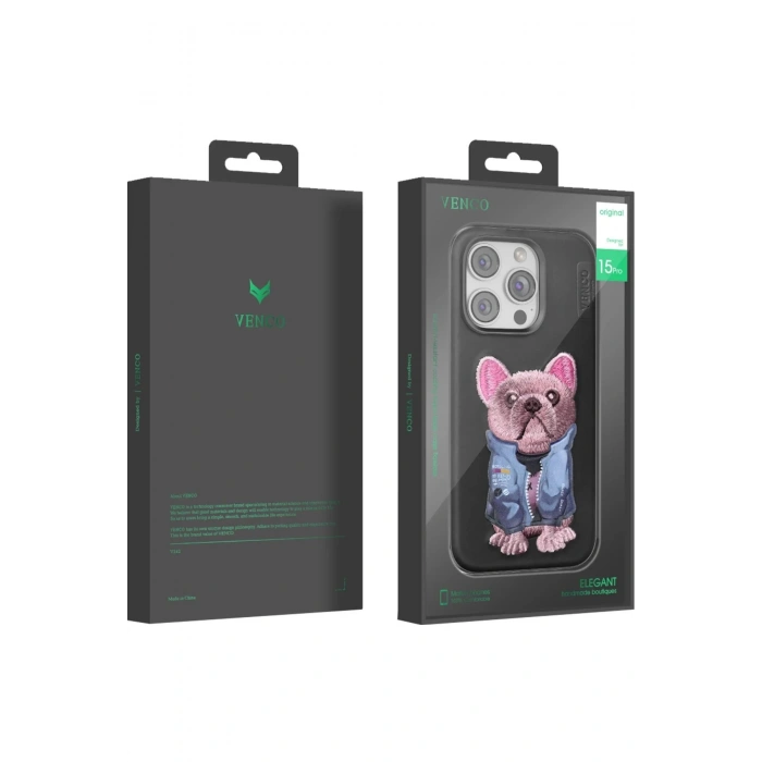 Venco iPhone 11 Cute Desenli Kapak - Siyah