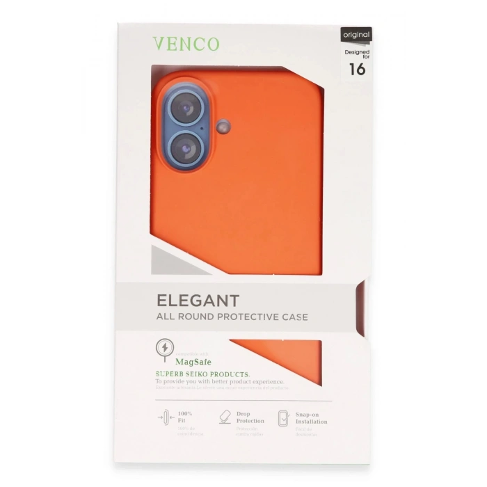 Venco iPhone 16 Home Magsafe Kapak - Turuncu