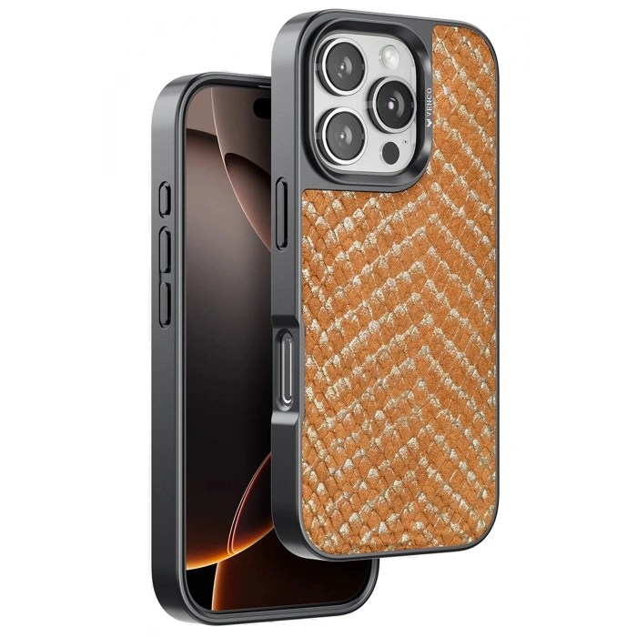 Venco iPhone 16 Pro Viper Kapak - Kahverengi