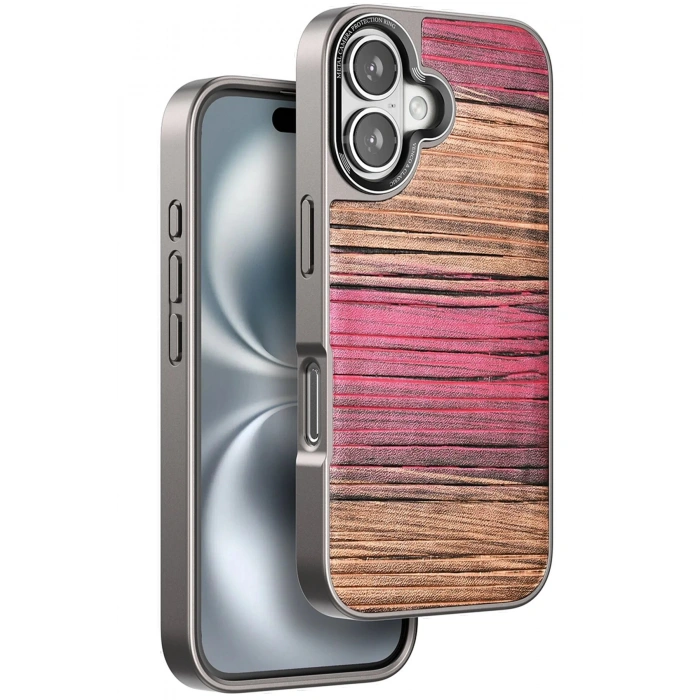 Venco iPhone 16 Wave Kapak - Pembe