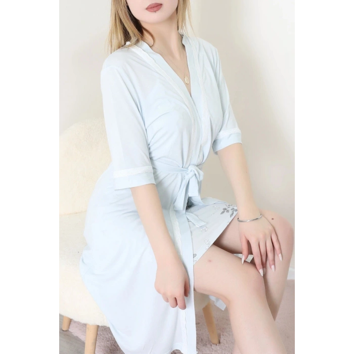 Viskon 2Li Sabahlıklı Gecelik Elbise Bebemavisi - 52259.1927.