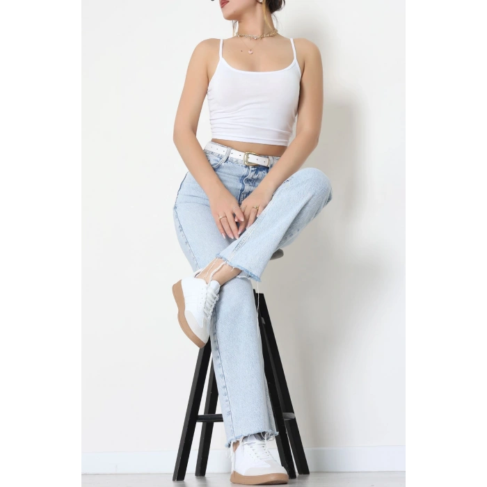 Viskon İp Asklı Atlet Beyaz - 7000.2127.