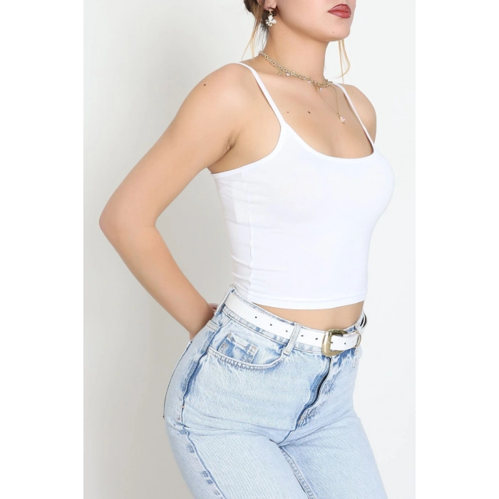 Viskon İp Asklı Atlet Beyaz - 7000.2127.