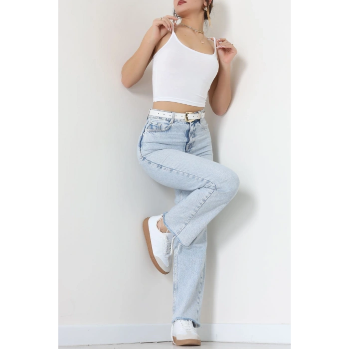 Viskon İp Asklı Atlet Beyaz - 7000.2127.