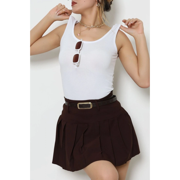 Viskon Kalın Askılı Atlet Beyaz - 6400.2127.