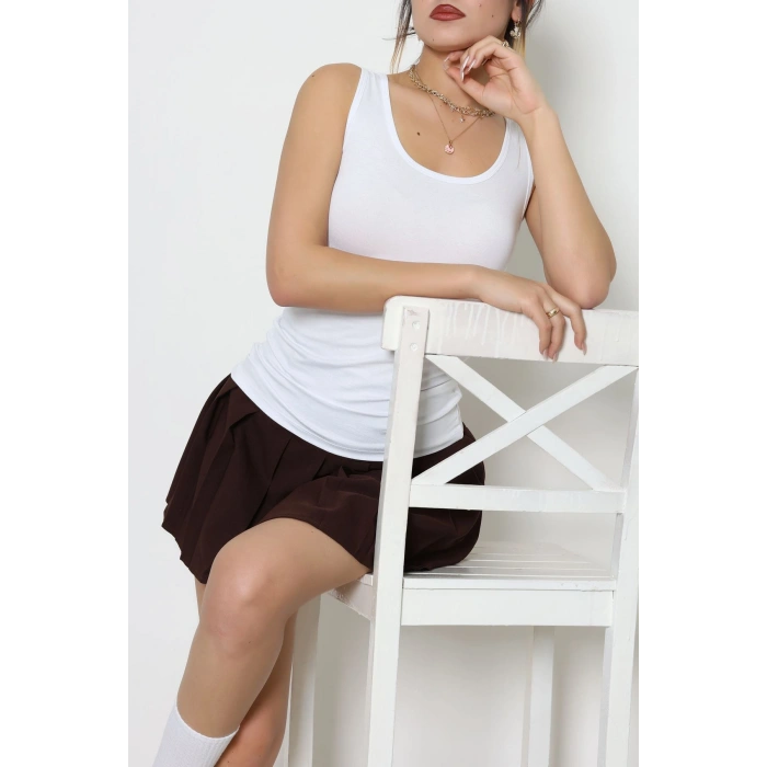 Viskon Kalın Askılı Atlet Beyaz - 6400.2127.