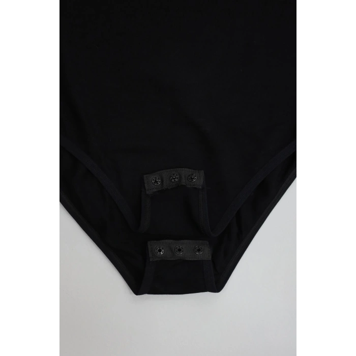 Viskon Kare Yaka Çıtçıtlı Body Siyah - 70882.2127.