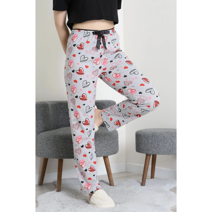 Viskon Pijama Altı Gri - 52284.2145.